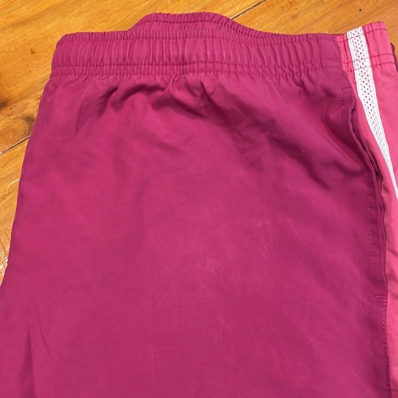 XL Nike pink white side stripe 4-pocket split ankle athletic track jogger pants - Picture 2 of 14